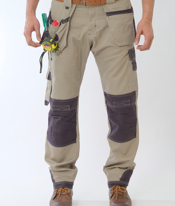Gray Cotton Pants